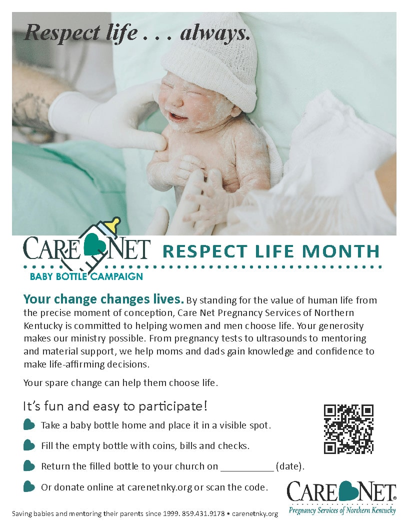 Respect Life Month 8.5 x 11 poster