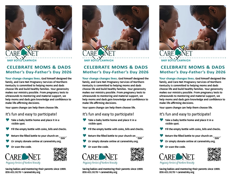 Mother's Day-Father's Day Baby Bottle Campaign third-page insert