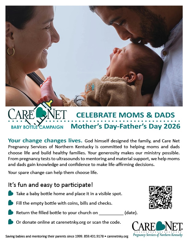 Mother's Day-Father's Day Baby Bottle Campaign 8.5 x 11 poster